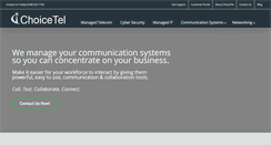 Desktop Screenshot of choicetel.com